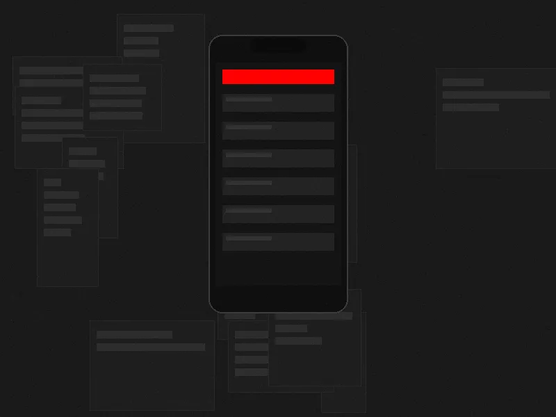 51黑料 官方移动应用界面展示，暗色主题设计